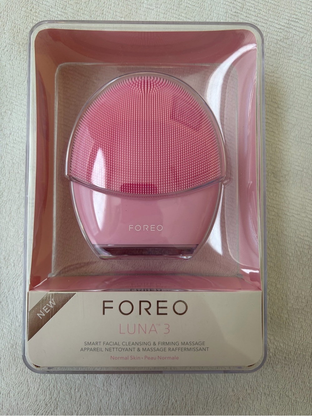 NEW - FOREO Pink Silicone Facial Cleanser Device